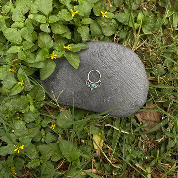 Big Turquoise Septum Ring